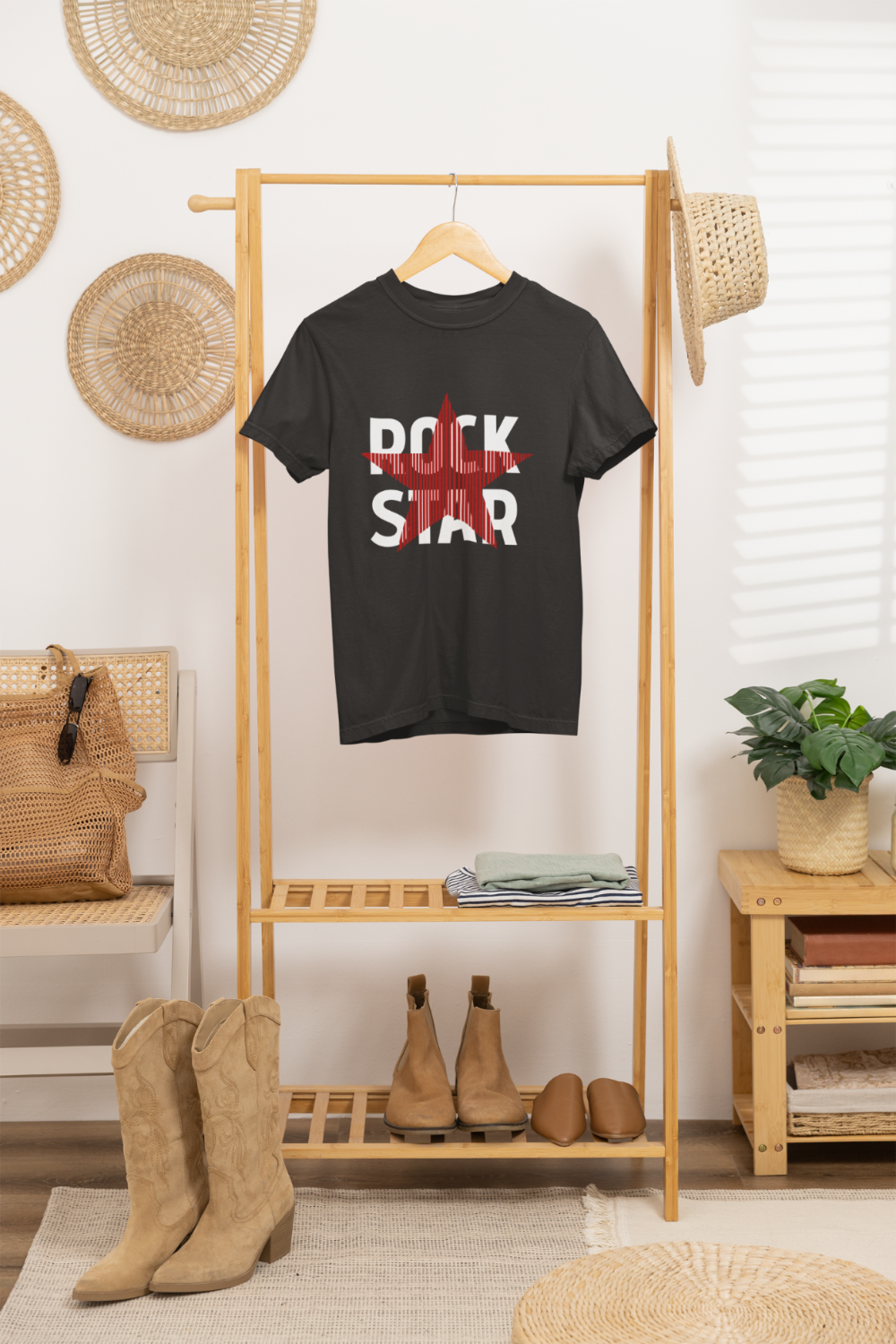 Rockstar Oversized casual men's Tee