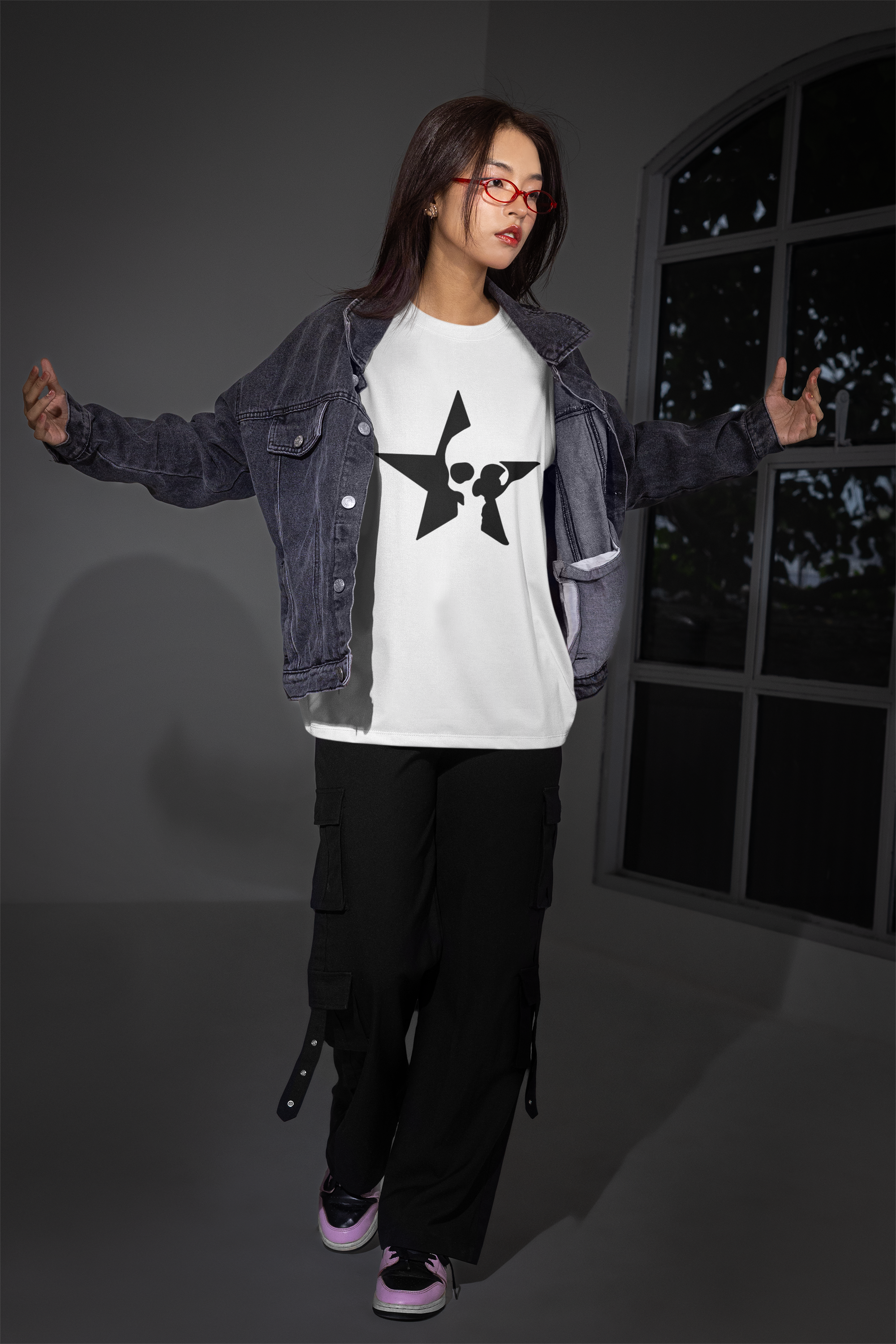 Star skull Oversized Standard unisex Tee
