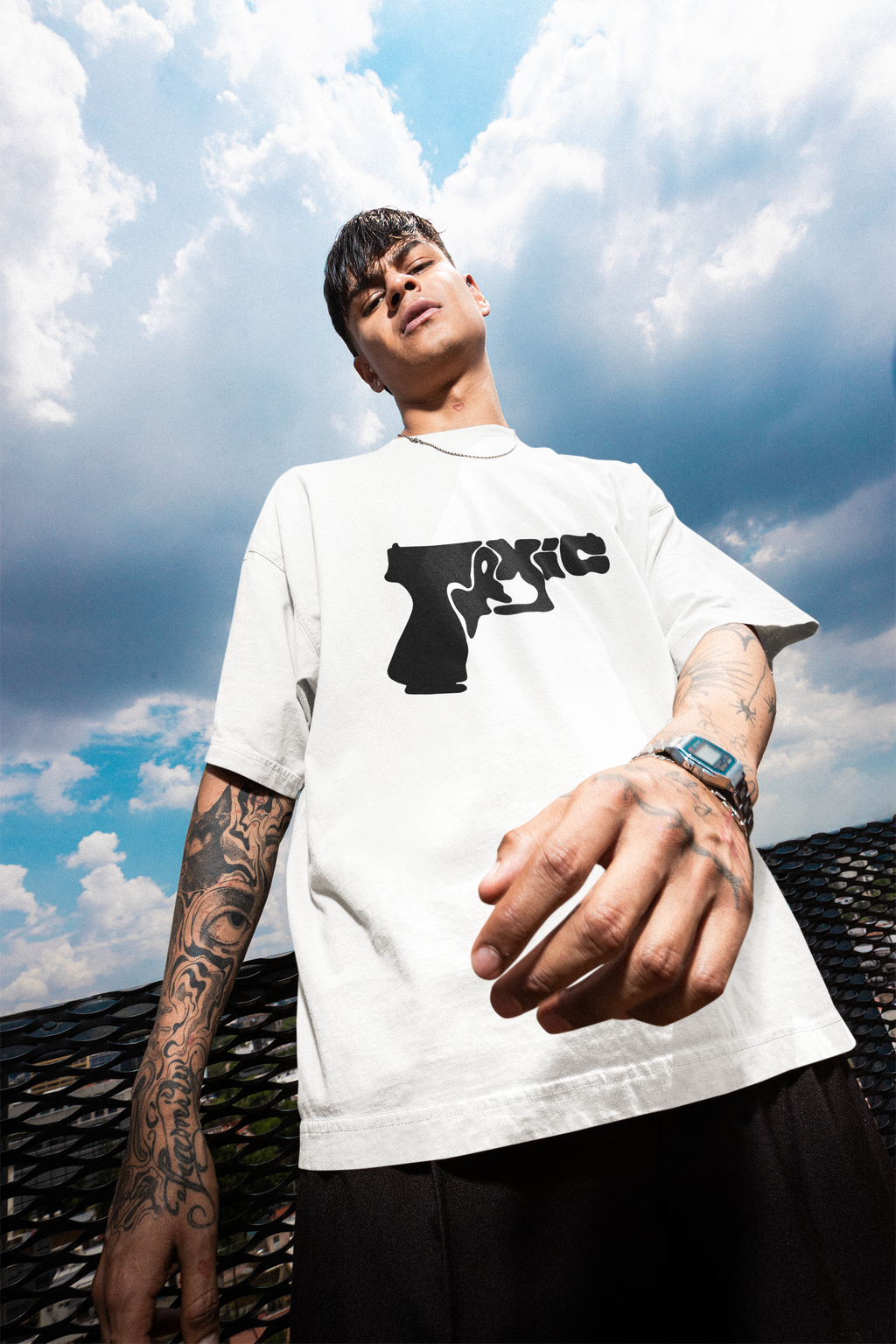 Toxic vibes male Tee