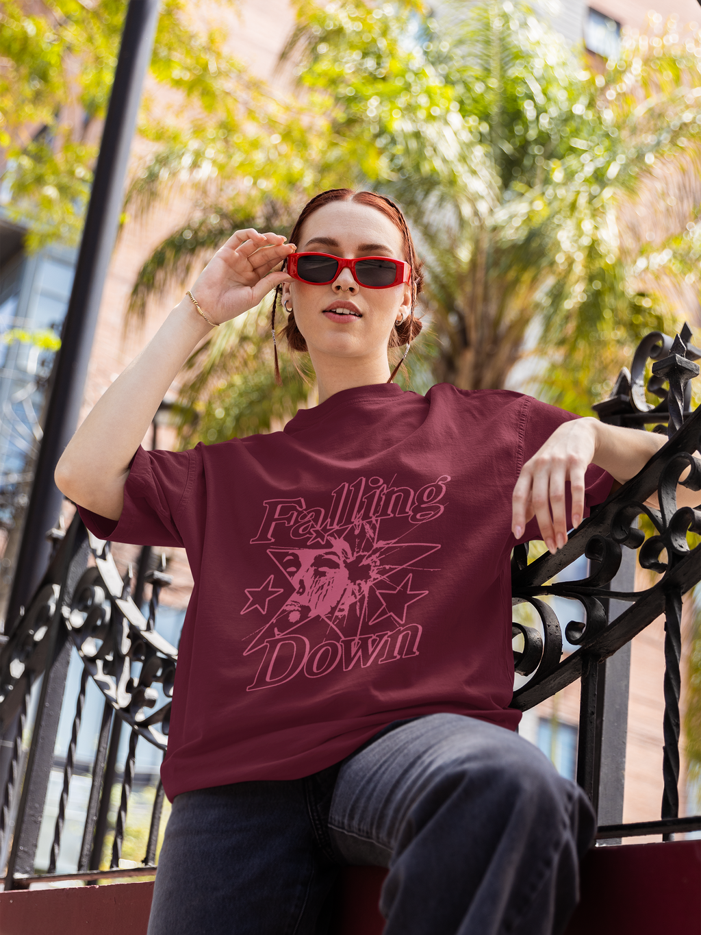 falling down- street wear style unisex Tee
