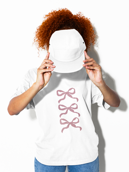 Coquette women's Pink girly Bows Tee