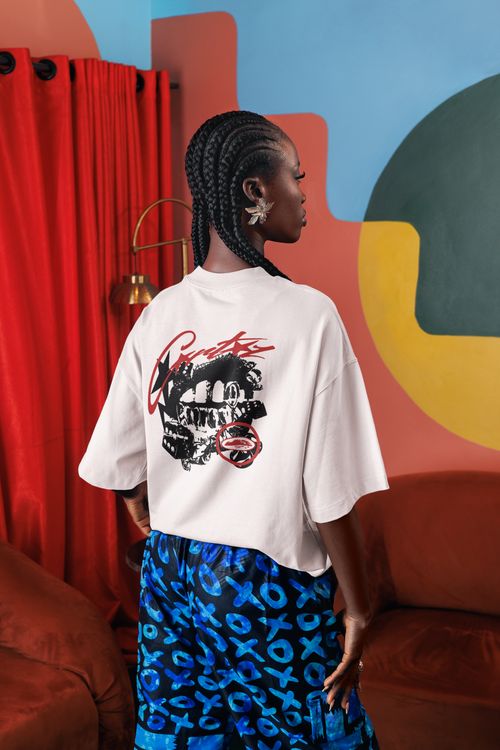 Bold street art oversized women Tee