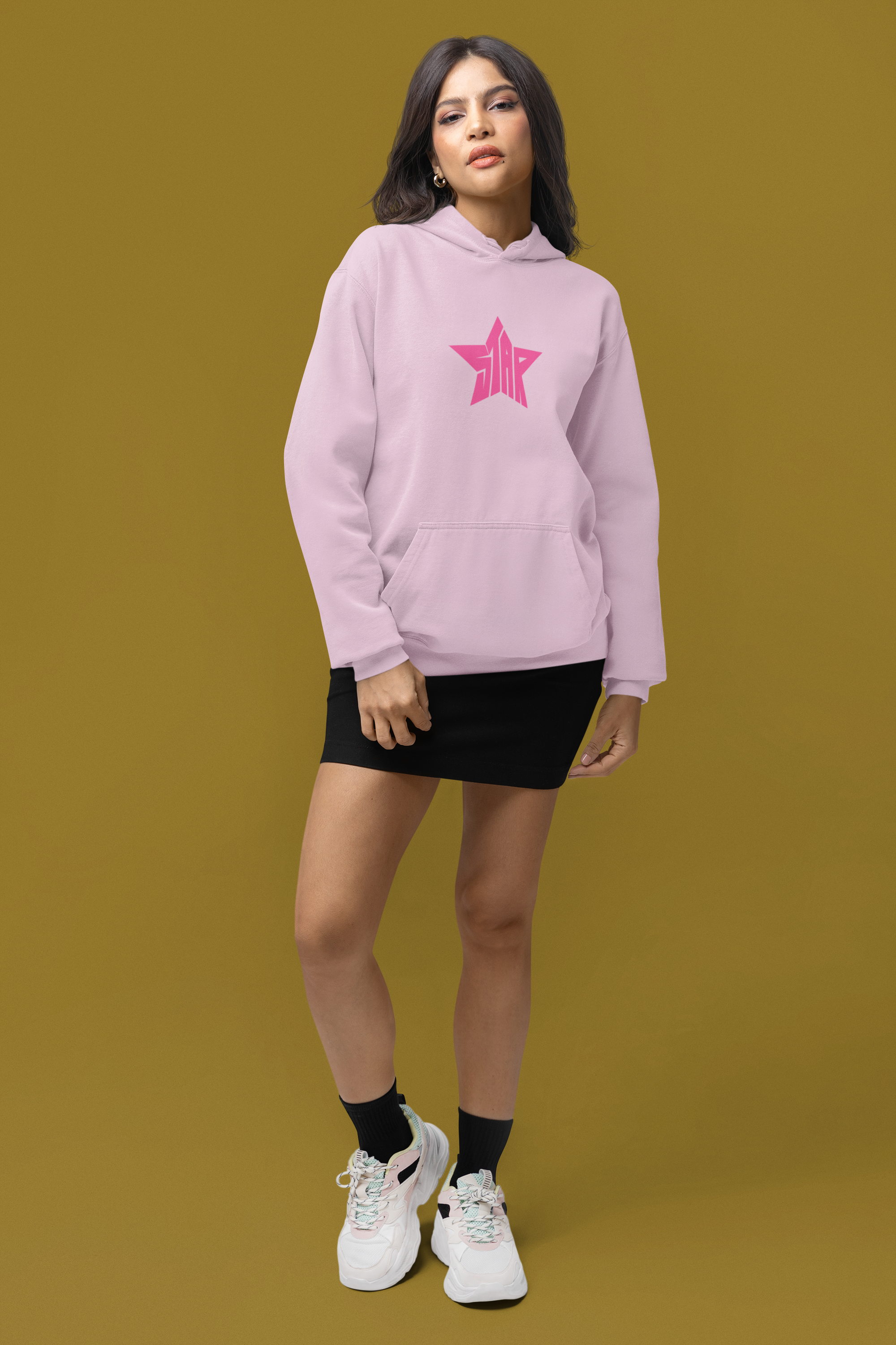 Pink Drift Car Women's Hoodie