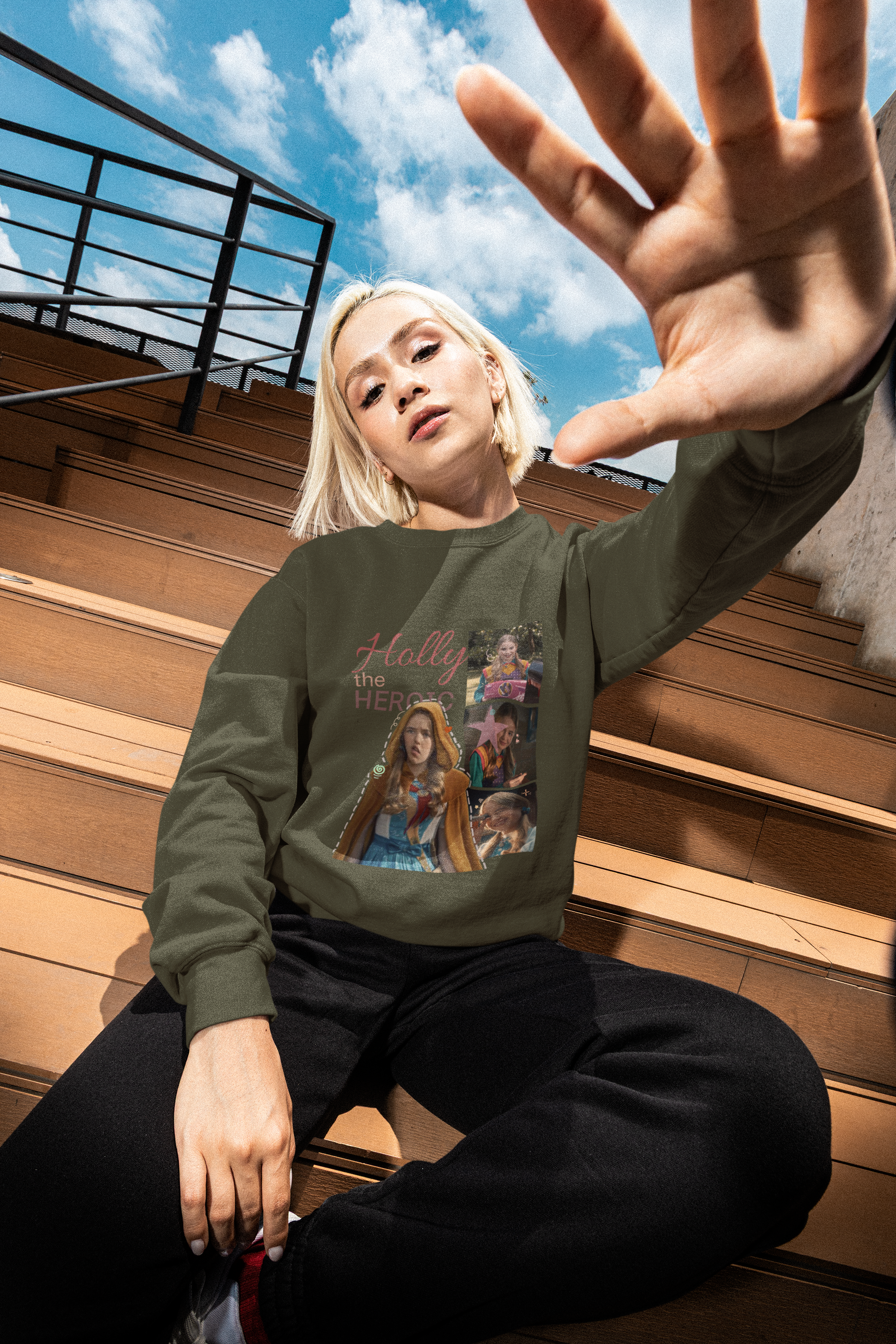Heroic Holly Sweatshirt - Inspired by Stranger Things.